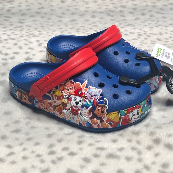 paw patrol crocs size 9